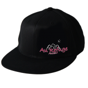 Casquette noire flexfit visire plate - Au Refuge