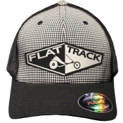 Casquette visire ronde petits carreaux
