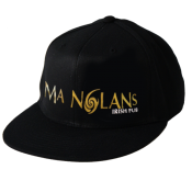 Casquette flexfit noire, visire plate - Ma Nolans