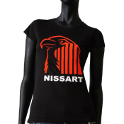 Tee-shirt col rond noir -mefi NISSART