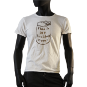 tee shirt blanc col rond