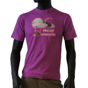 Tee-shirt coupe droite, col rond.