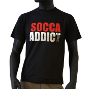 Tee-shirt noir Socca Addict nissart