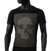 T-shirt col rond noir