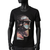 T-shirt Scooped Neck noir