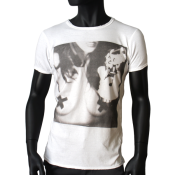 tee shirt blanc col rond