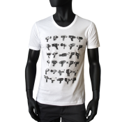 T-shirt Scooped Neck blanc