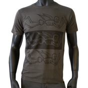 T-shirt Washed Gris