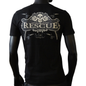 T-shirt Noir - MC - rescue
