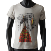 T-shirt col rond gris