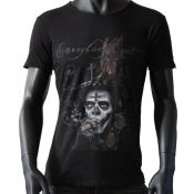 T-shirt col rond noir