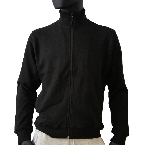 sweat homme zippe sans capuche jn058 noir - , crÃ©ateurs